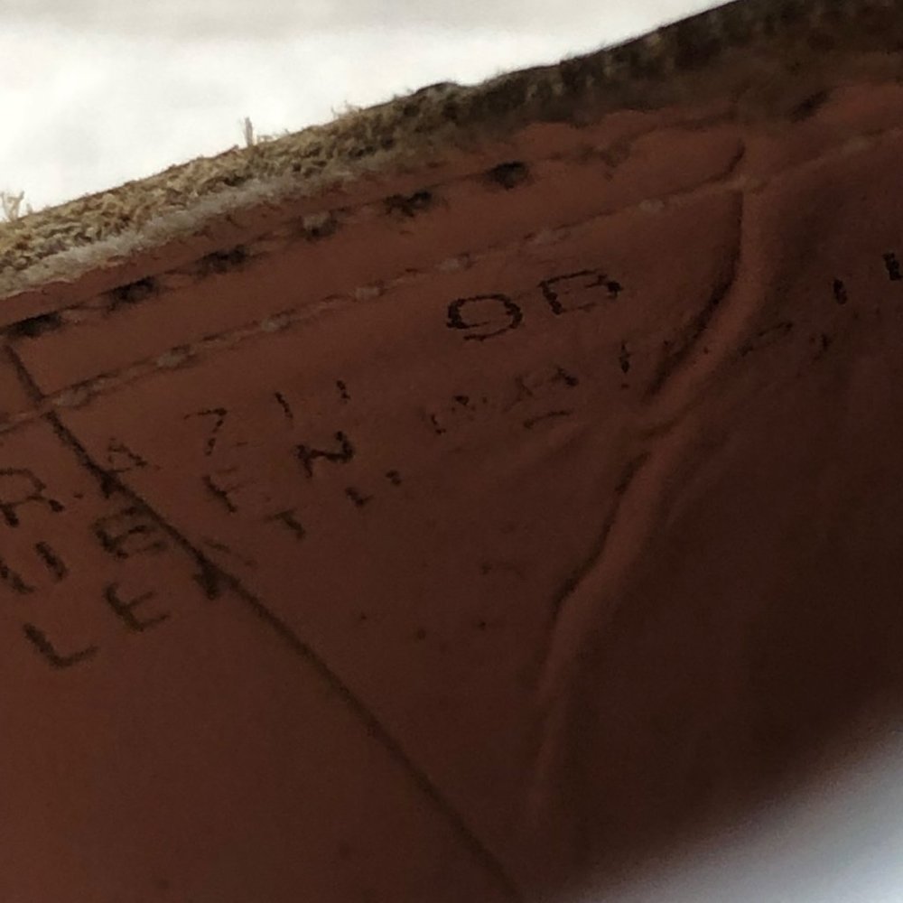 Anthropologie Miss Albright Heels Women's 9 B Blue Leather Budding T Strap Slip - Picture 11 of 12